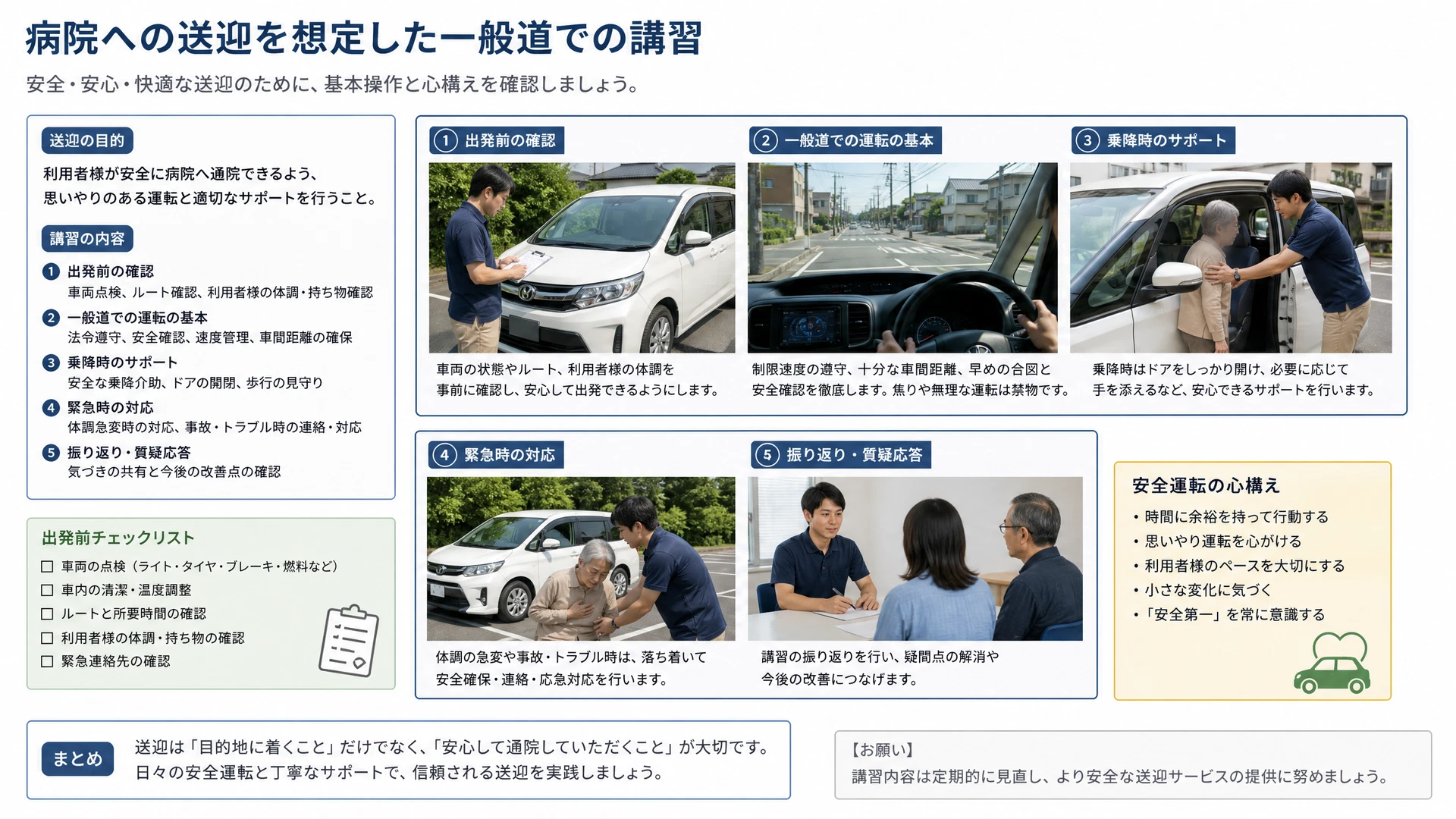 高齢の親を病院へ連れて行くため、15年ぶりに運転を再開