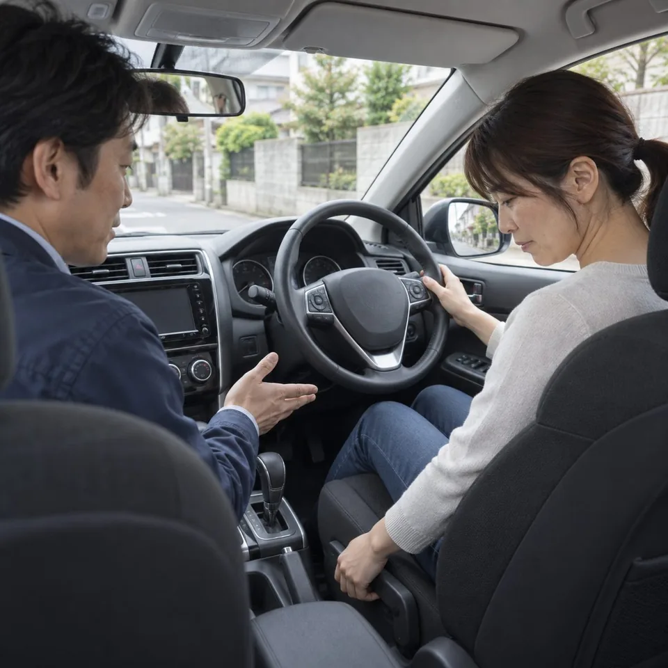 まずは運転席の調整から