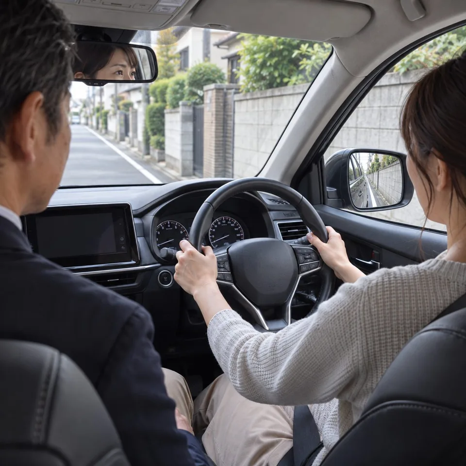 狭い道路での安全運転