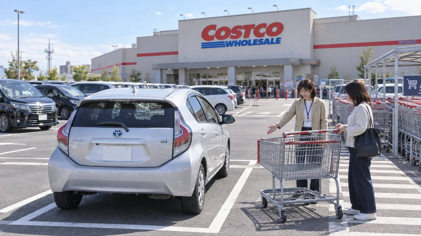コストコ新三郷への買い物ルートと駐車を練習する講習