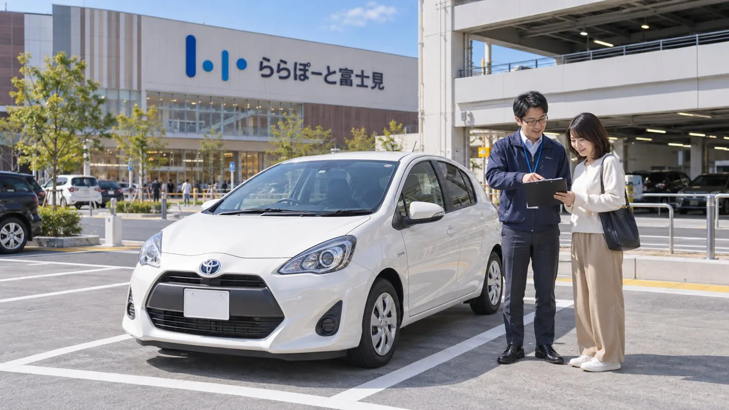 ららぽーと富士見への買い物ルートと駐車を練習する講習