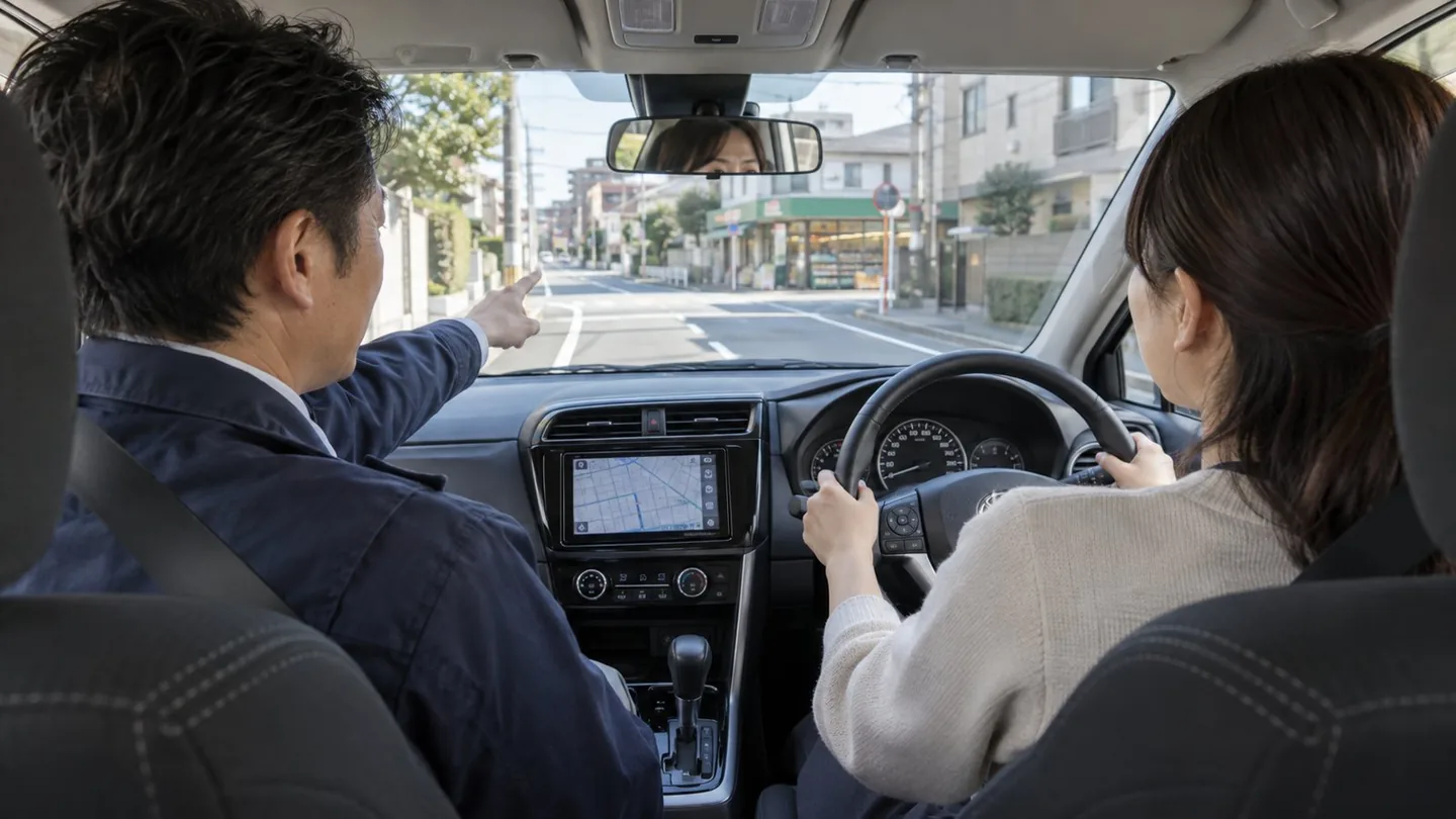 自宅周辺の生活道路で行うペーパードライバー講習