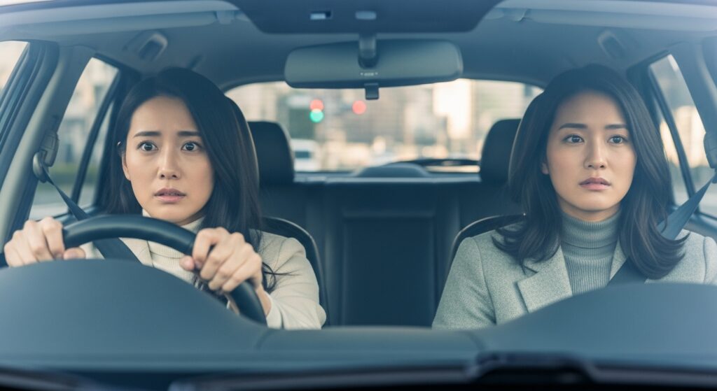 緊張と決意が交差する初ドライブ|12年ぶりのハンドルに手が震える 12年ぶりの運転再開|超ペーパードライバー女子のリアルな練習風景(都内・出張型講習)