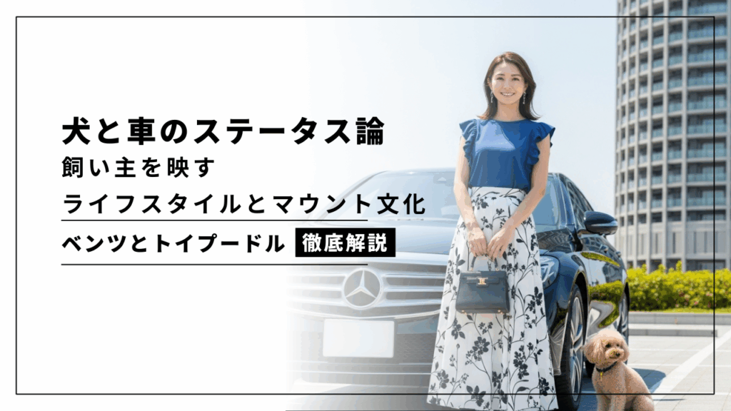 犬と車のステータス論｜ベンツとトイプードル、飼い主を映すライフスタイルとマウント文化