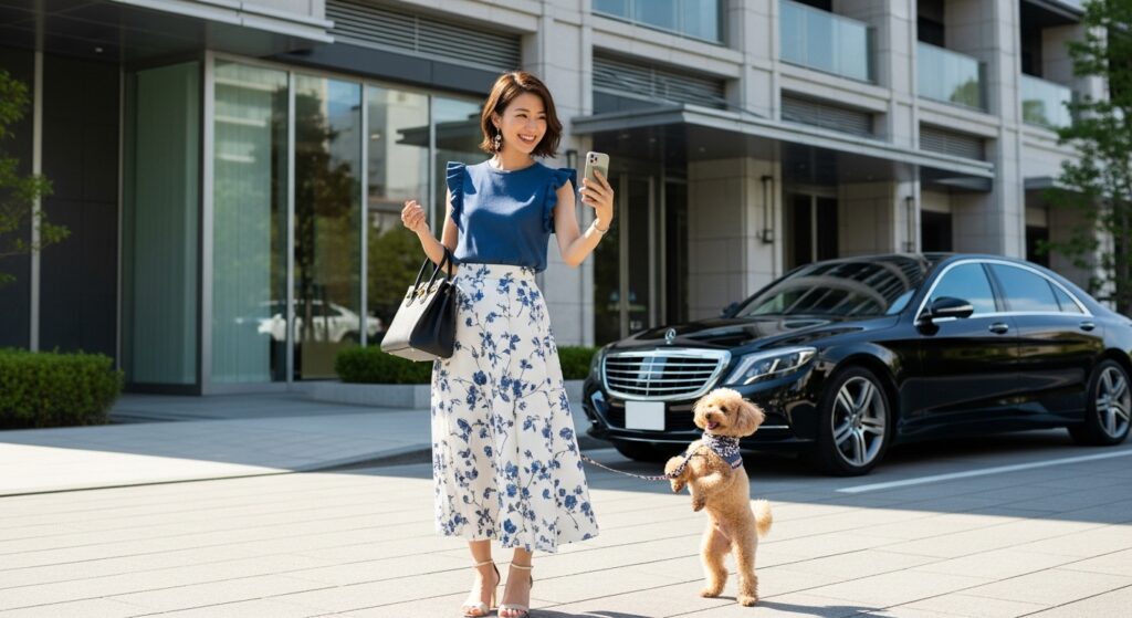 犬 ステータス トイプードルと高級車のライフスタイル トイプードルと都会的な女性|ベンツと並ぶ現代のステータスシンボル