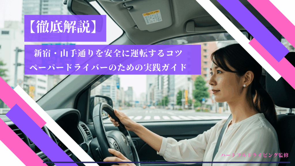 【徹底解説】新宿・山手通りを安全に運転するコツ｜ペーパードライバーのための実践ガイド