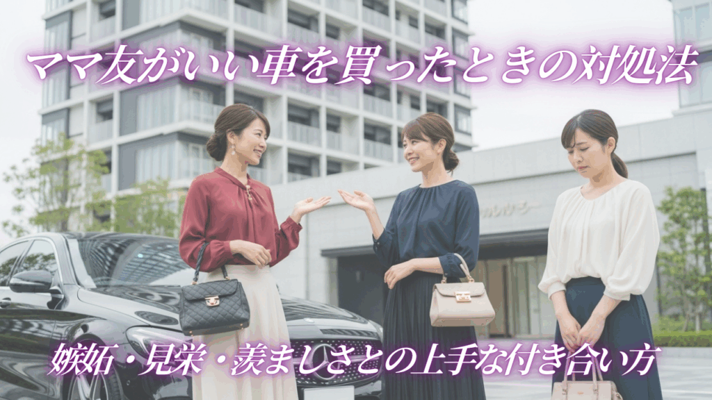 ママ友がいい車を買ったときの対処法｜嫉妬・見栄・羨ましさとの上手な付き合い方
