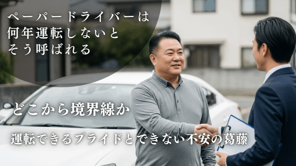 ペーパードライバーは何年運転しないとそう呼ばれる？どこから境界線か｜運転できるプライドとできない不安の葛藤