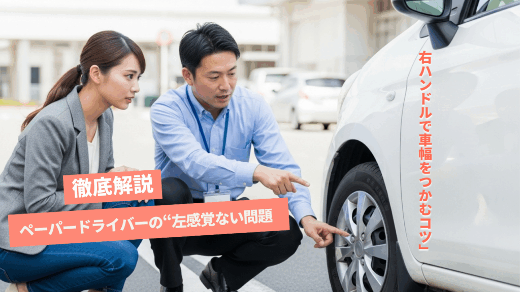 「ペーパードライバーの“左感覚ない問題”徹底解説｜右ハンドルで車幅をつかむコツ」