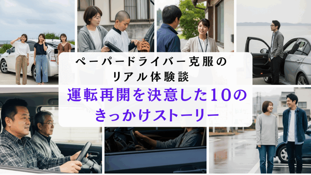 ペーパードライバー克服のリアル体験談｜運転再開を決意した10のきっかけストーリー