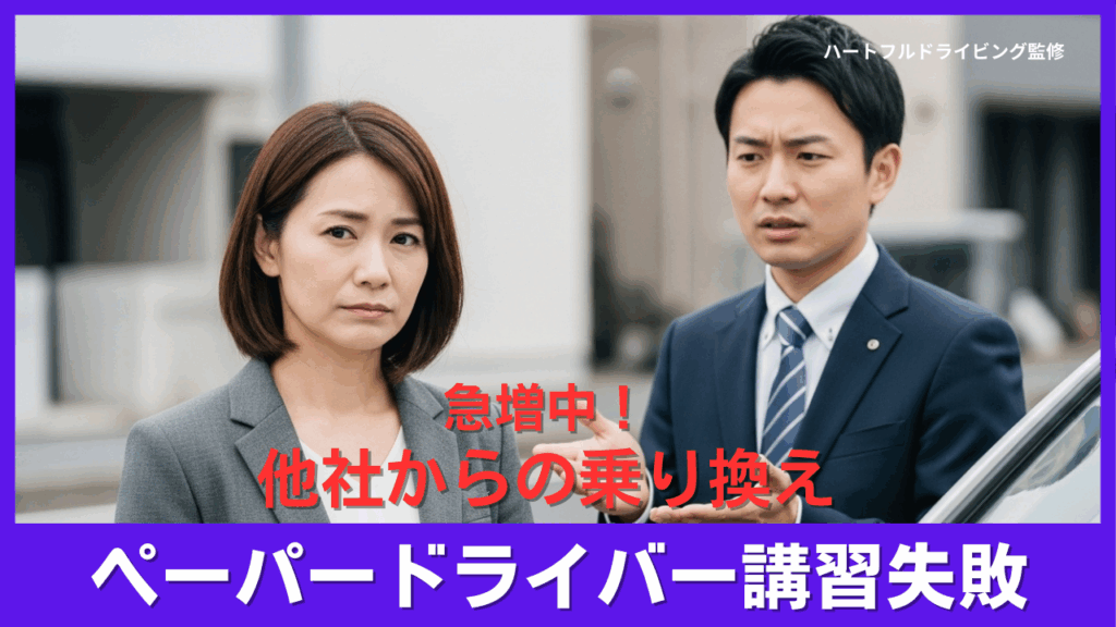 ペーパードライバー講習で失敗？他社から乗り換える人が増えている理由と対策