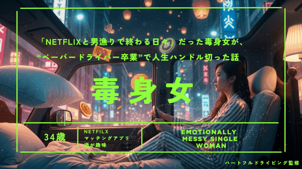 「Netflixと男漁りで終わる日々」だった毒身女が、“ペーパードライバー卒業”で人生ハンドル切った話