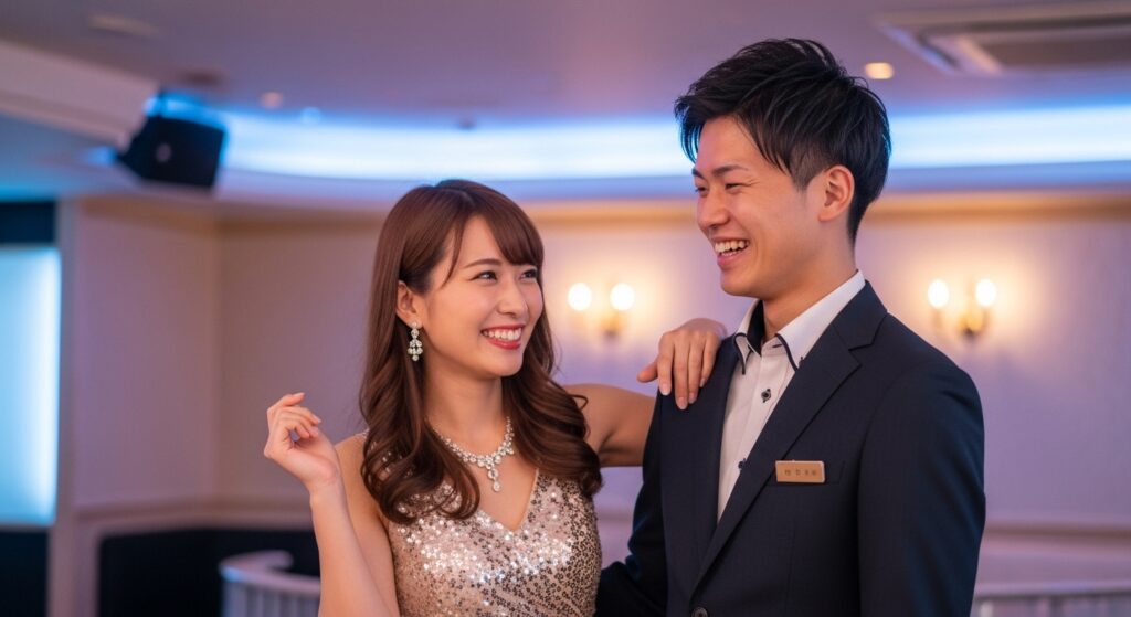 華やか世界でボーイと笑顔を交わす男女。東京での孤独の中、“同じ東北出身”のぬくもりに触れた瞬間。