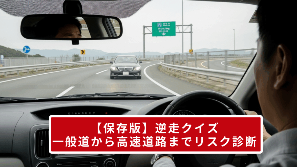 【保存版】逆走クイズ｜一般道から高速道路までリスク診断＆対処法ガイド
