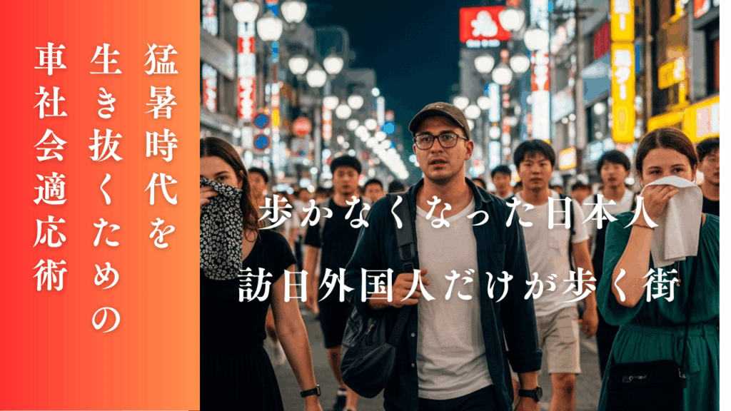 歩かなくなった日本人、訪日外国人だけが歩く街──猛暑時代を生き抜くための車社会適応術