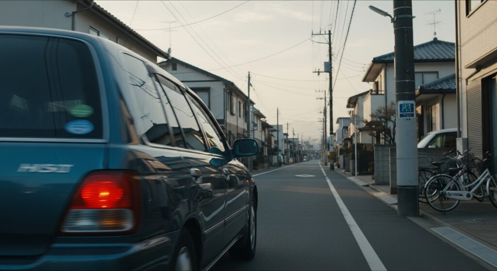 住宅街の生活道路を走る車｜30km制限を見落としやすい標識に注意