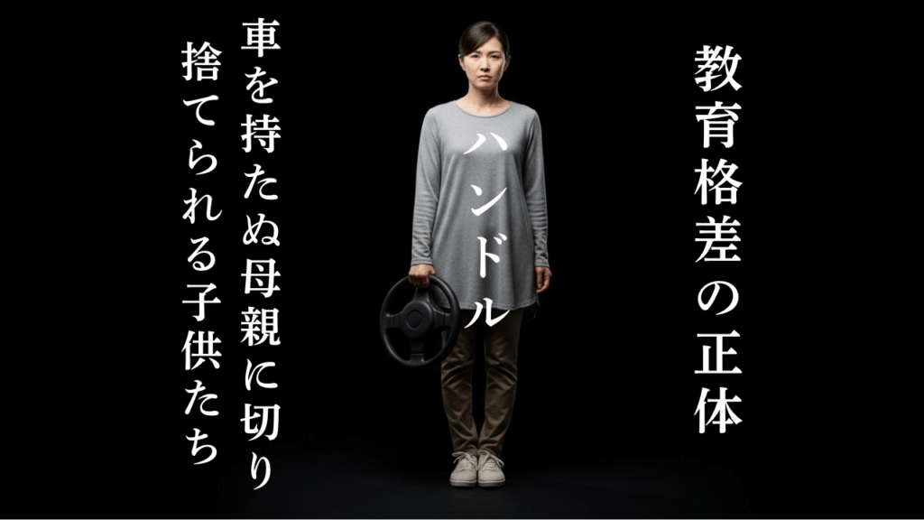 「教育格差の正体は“ハンドル”──車を持たぬ母親に切り捨てられる子どもたち」