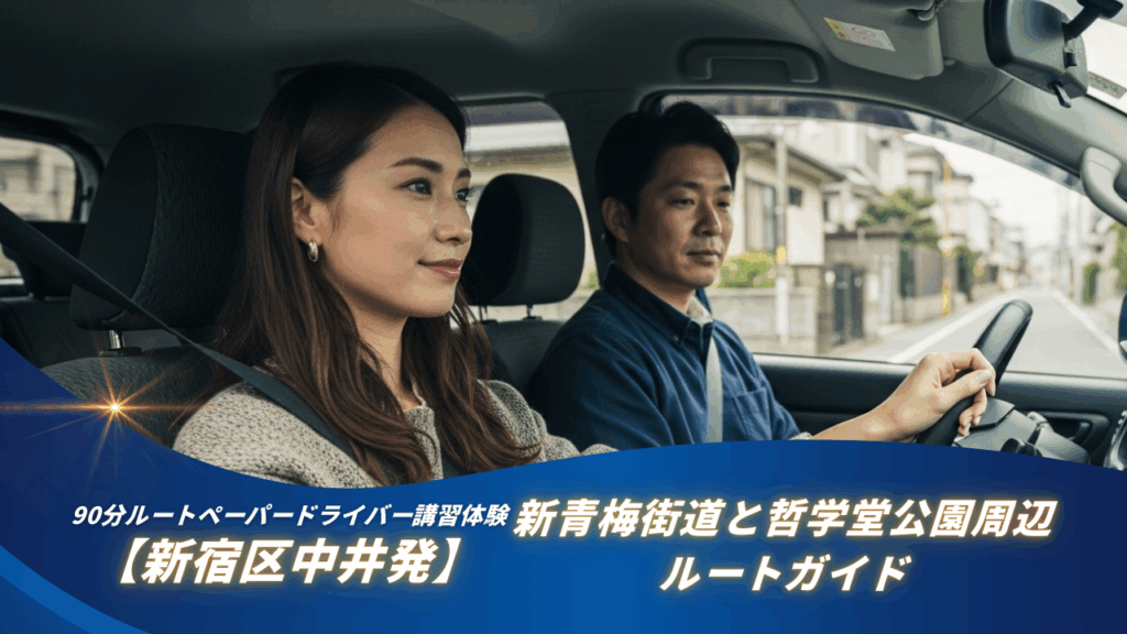 【新宿区中井発】ペーパードライバー受講者体験談｜新青梅街道と哲学堂公園周辺のルートガイド