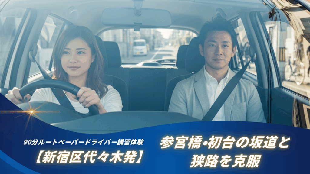 【新宿区代々木発】ペーパードライバー講習体験談＋完全ガイド｜参宮橋・初台の坂道と狭路を克服