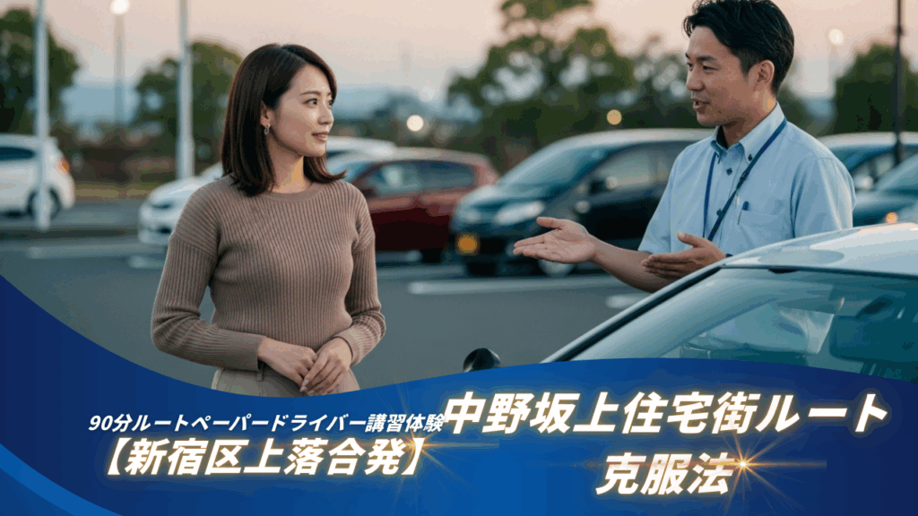 【新宿区上落合発】39歳女性のリアル体験談＋講師解説｜中野坂上住宅街ルートでペーパードライバー克服ガイド