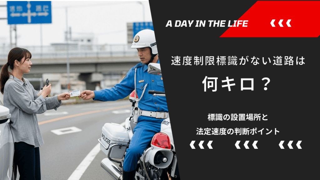 速度制限標識がない道路は何キロ？標識の設置場所と法定速度の判断ポイント