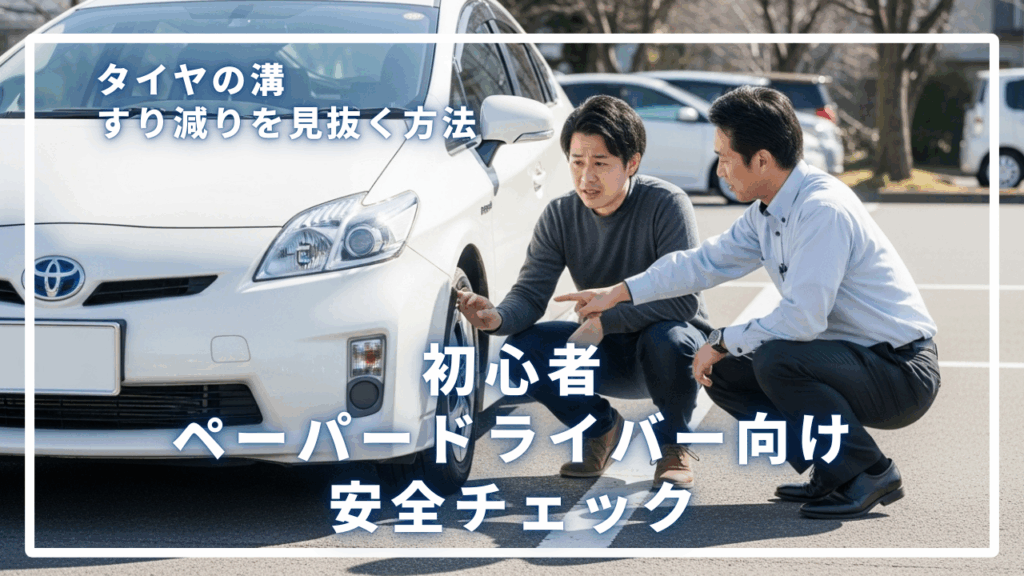 タイヤの溝・すり減りを見抜く方法｜初心者・ペーパードライバー向け安全チェック
