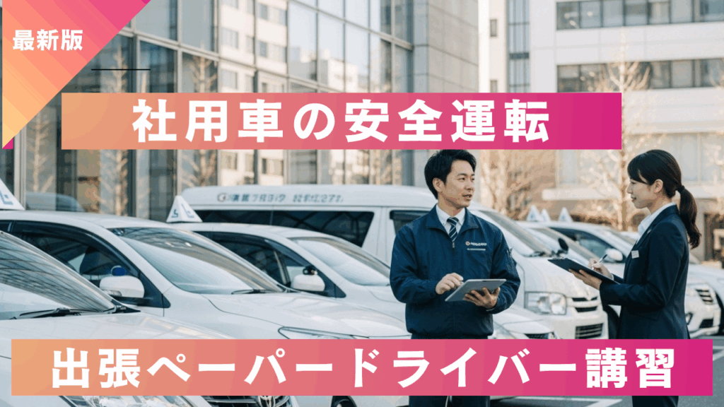 社用車の安全運転を徹底サポート|新宿企業向け出張ペーパードライバー講習【法人研修対応】