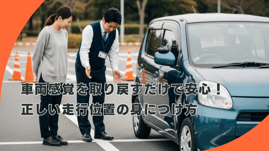 「車両感覚を取り戻すだけで安心！正しい走行位置の身につけ方」