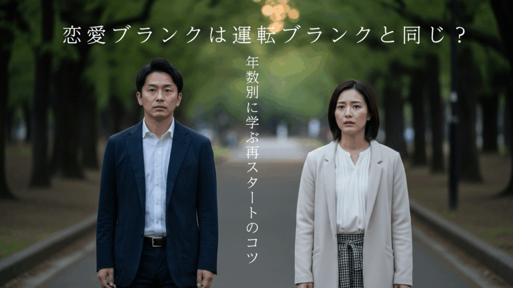 「恋愛ブランクは運転ブランクと同じ？ 年数別に学ぶ再スタートのコツ」