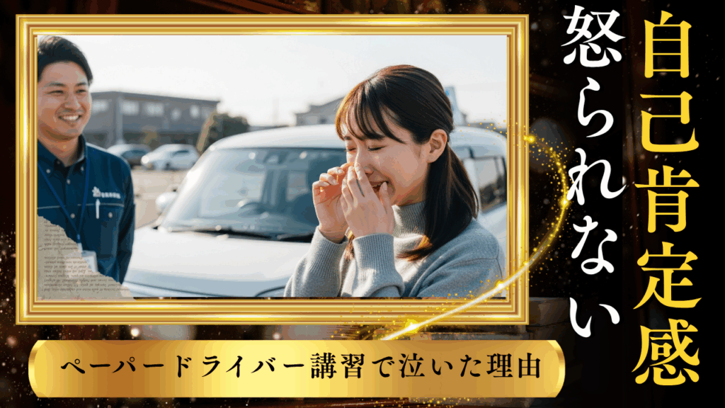 ペーパードライバー講習で泣いた理由｜怒られない優しい指導で自己肯定感が戻る瞬間