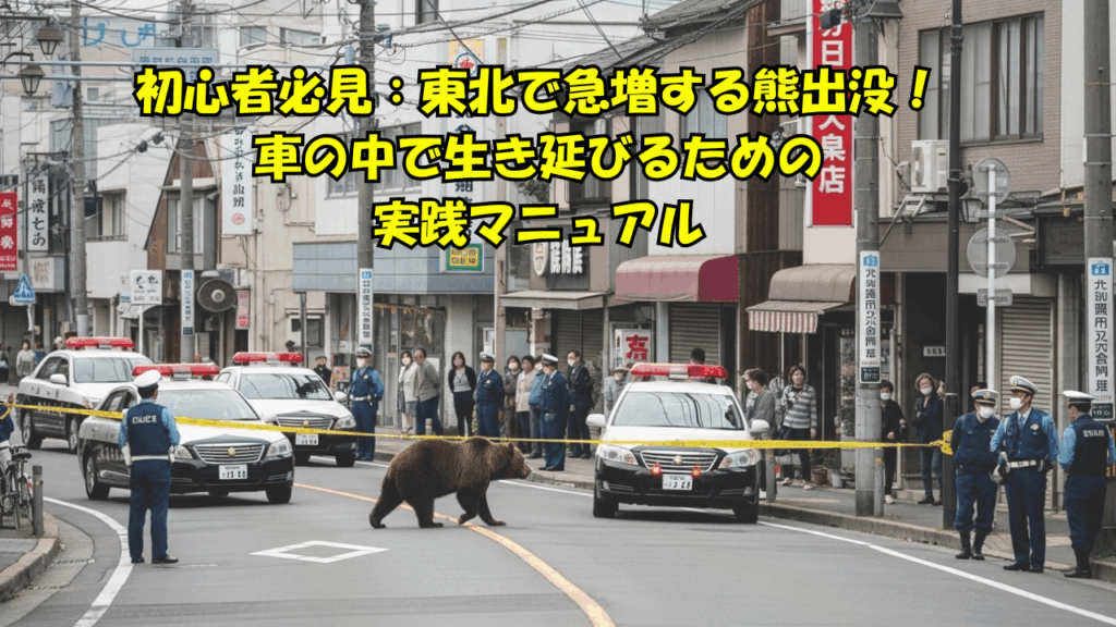 初心者必見：東北で急増する熊出没！車の中で生き延びるための実践マニュアル