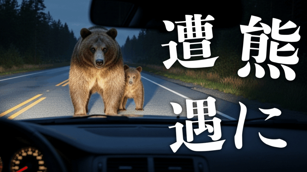 車の中で熊に遭遇！──クラクションとビーム、どちらが有効？安全な“撃退”の正解とは