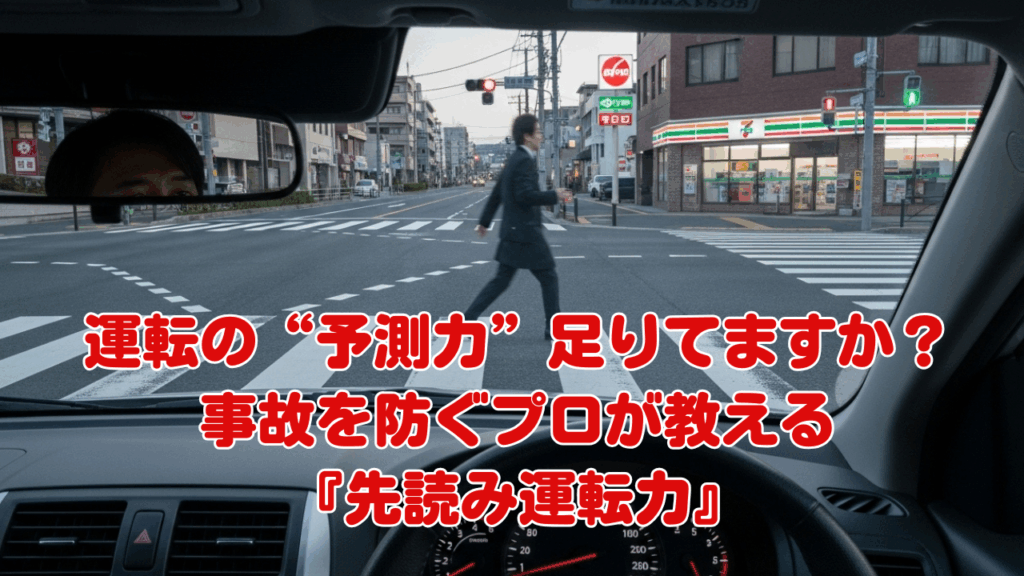 運転の“予測力”足りてますか？──事故を防ぐプロが教える『先読み運転力』自己診断テスト