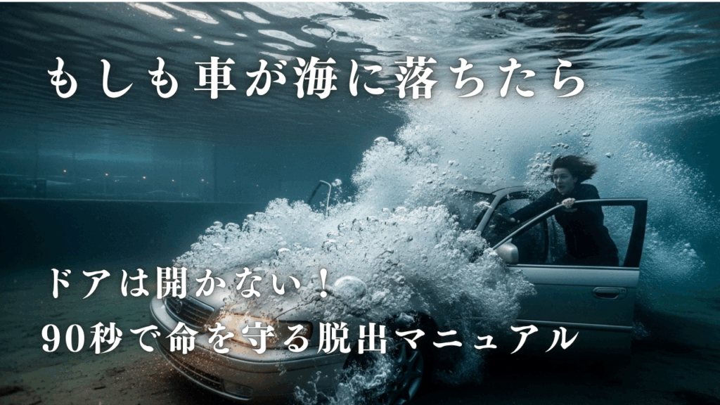もしも車が海に落ちたら──ドアは開かない！90秒で命を守る脱出マニュアル
