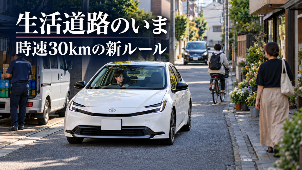 生活道路のいま｜時速30kmの新ルールと安全な走り方
