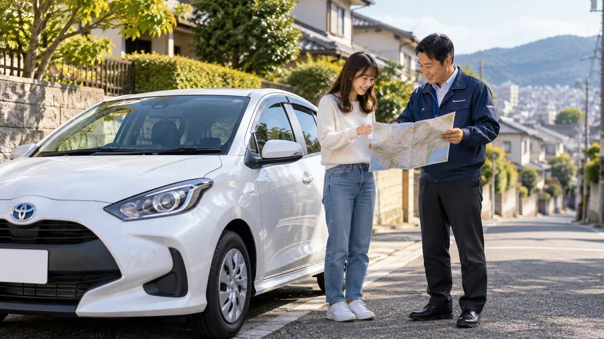 よくある質問：疑問がある道路は、現地の表示と公的な案内で確認する（生成したイメージ画像）