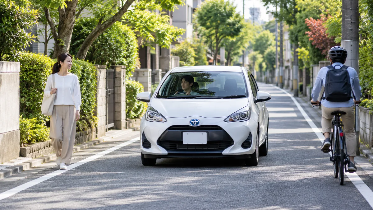 まとめ｜生活道路の「いま」を走るために：数字だけでなく、次の危険に気付ける速度を選ぶ（生成したイメージ画像）