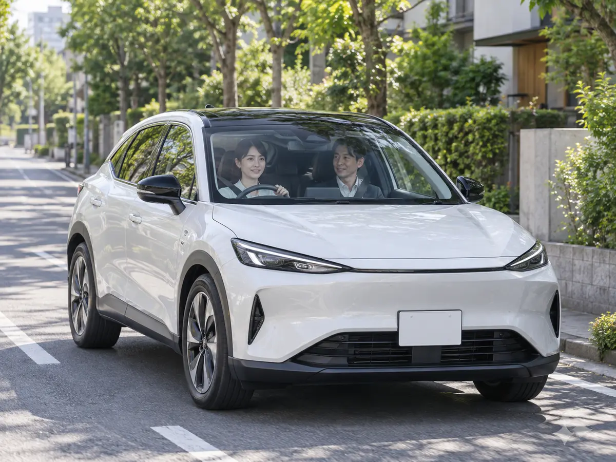 ペーパードライバーの初回講習で運転を練習する様子